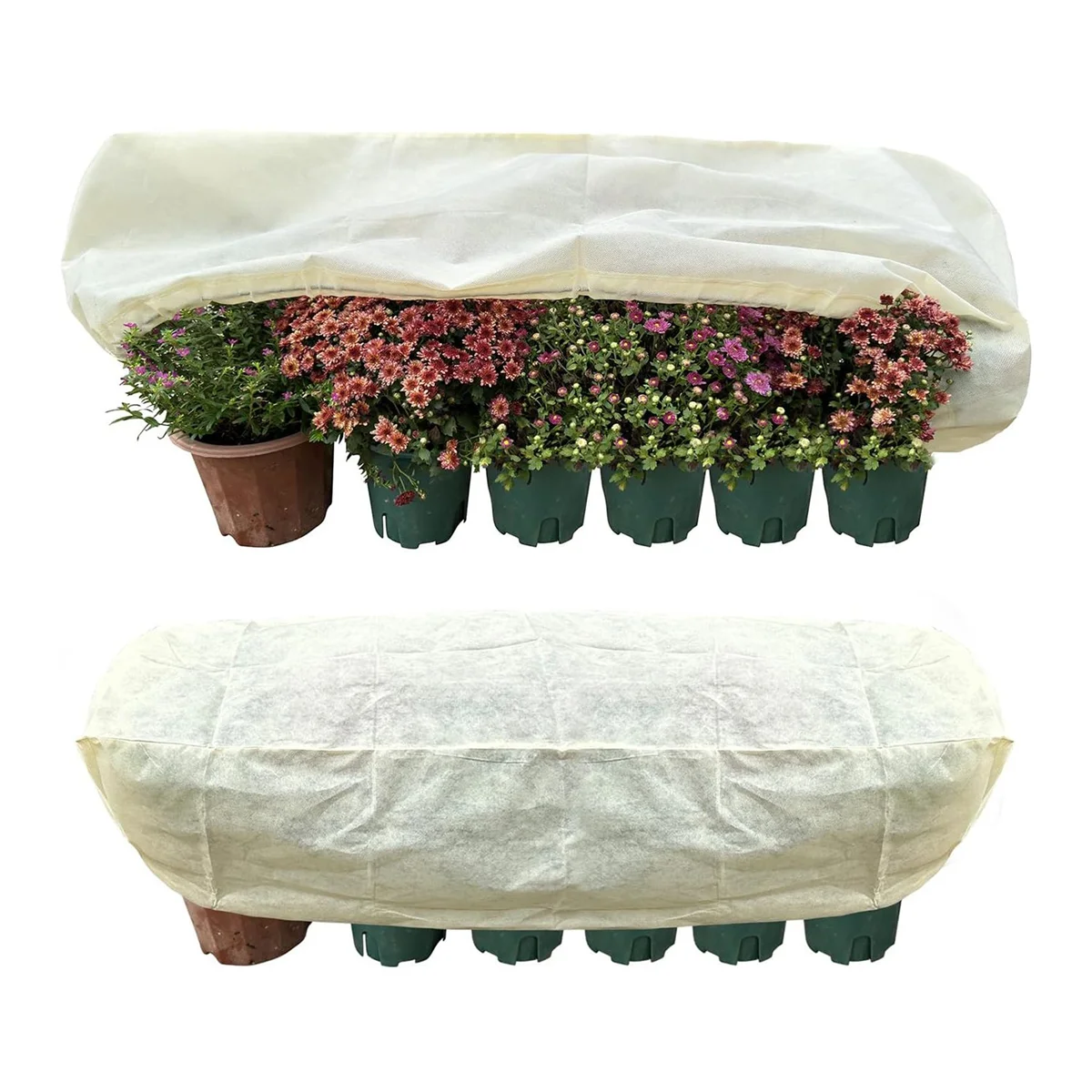 Rectangular Planter Box Protector Protects Plants in Balcony, Windowsill and Patio Planter Boxes From Frost, Wind 2Pcs
Rectangular Planter Box Protector Protects Plants in Balcony, Windowsill and Patio Planter Boxes From Frost, Wind 2Pcs