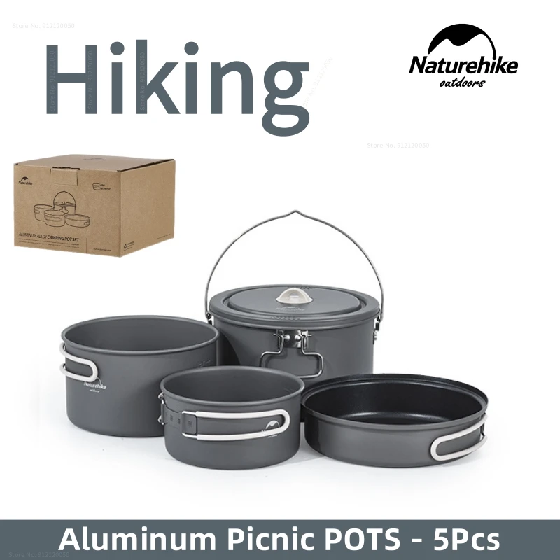 Naturehike Aluminum Alloy Camping Pot Set Portable Outdoor Camping Kitchenware Picnic Cookware Cutlery Kettle Frying Pan Set
Naturehike Aluminum Alloy Camping Pot Set Portable Outdoor Camping Kitchenware Picnic Cookware Cutlery Kettle Frying Pan Set