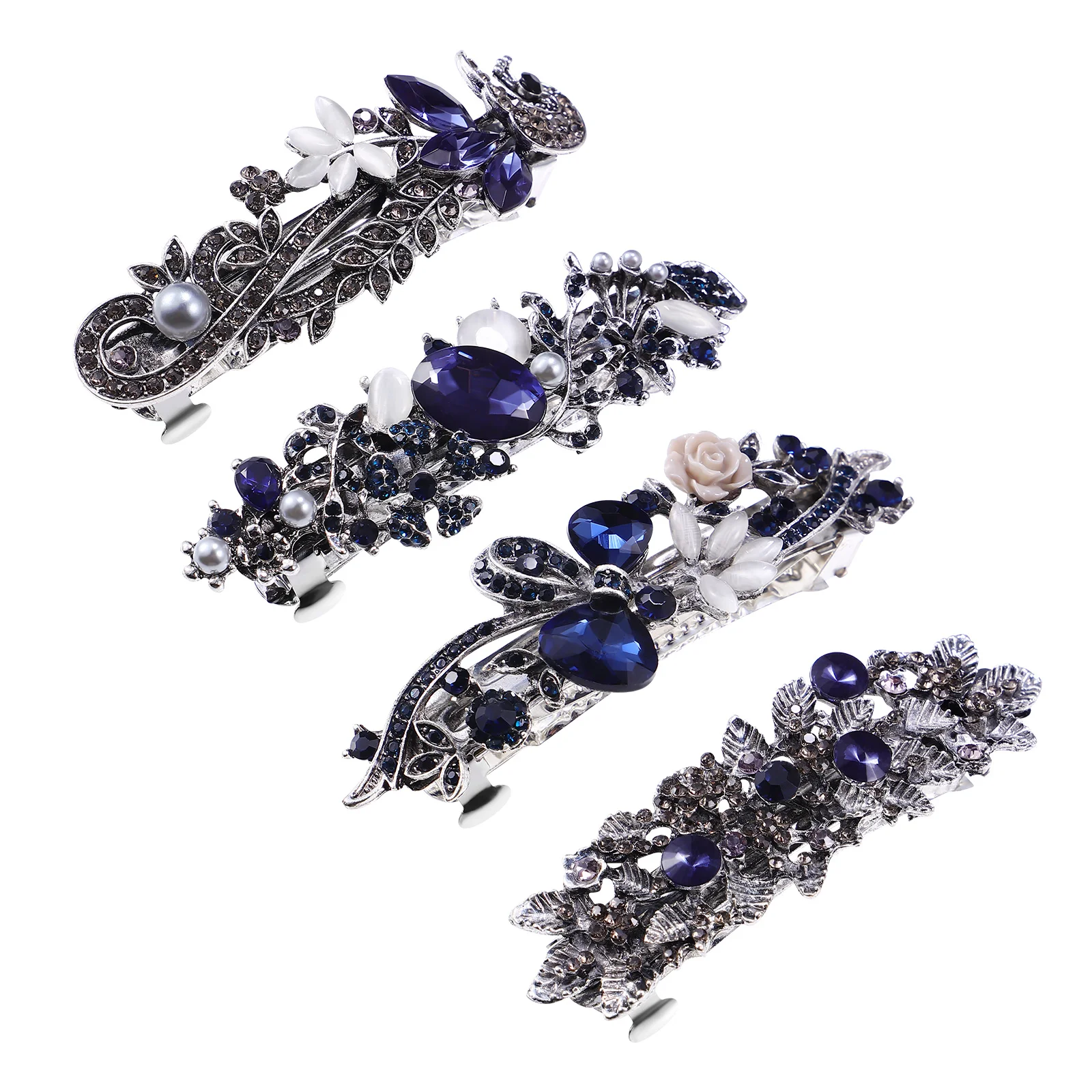 4 Pieces French Hair Barrettes Rhinestone French Clips Large French Barrettes Ponytail Holders for Fine Thick Hair
4 Pieces French Hair Barrettes Rhinestone French Clips Large French Barrettes Ponytail Holders for Fine Thick Hair