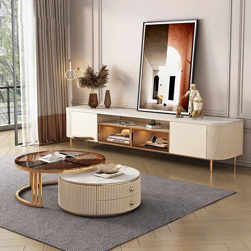 Light Luxury Style Bright Slate Round Coffee Table Tv Cabinet Glass Modern Minimalist Living Room New High-Foot Cabinet
Light Luxury Style Bright Slate Round Coffee Table Tv Cabinet Glass Modern Minimalist Living Room New High-Foot Cabinet
