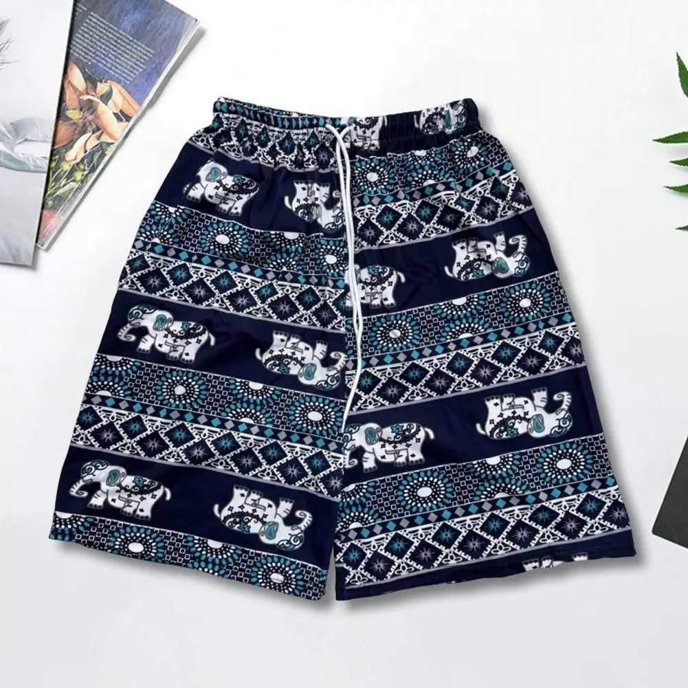 Casual Pants Thai-inspired Elephant Print Wide Leg Summer Shorts Stylish Women's Beachwear with Drawstring Waist Pockets
Casual Pants Thai-inspired Elephant Print Wide Leg Summer Shorts Stylish Women's Beachwear with Drawstring Waist Pockets