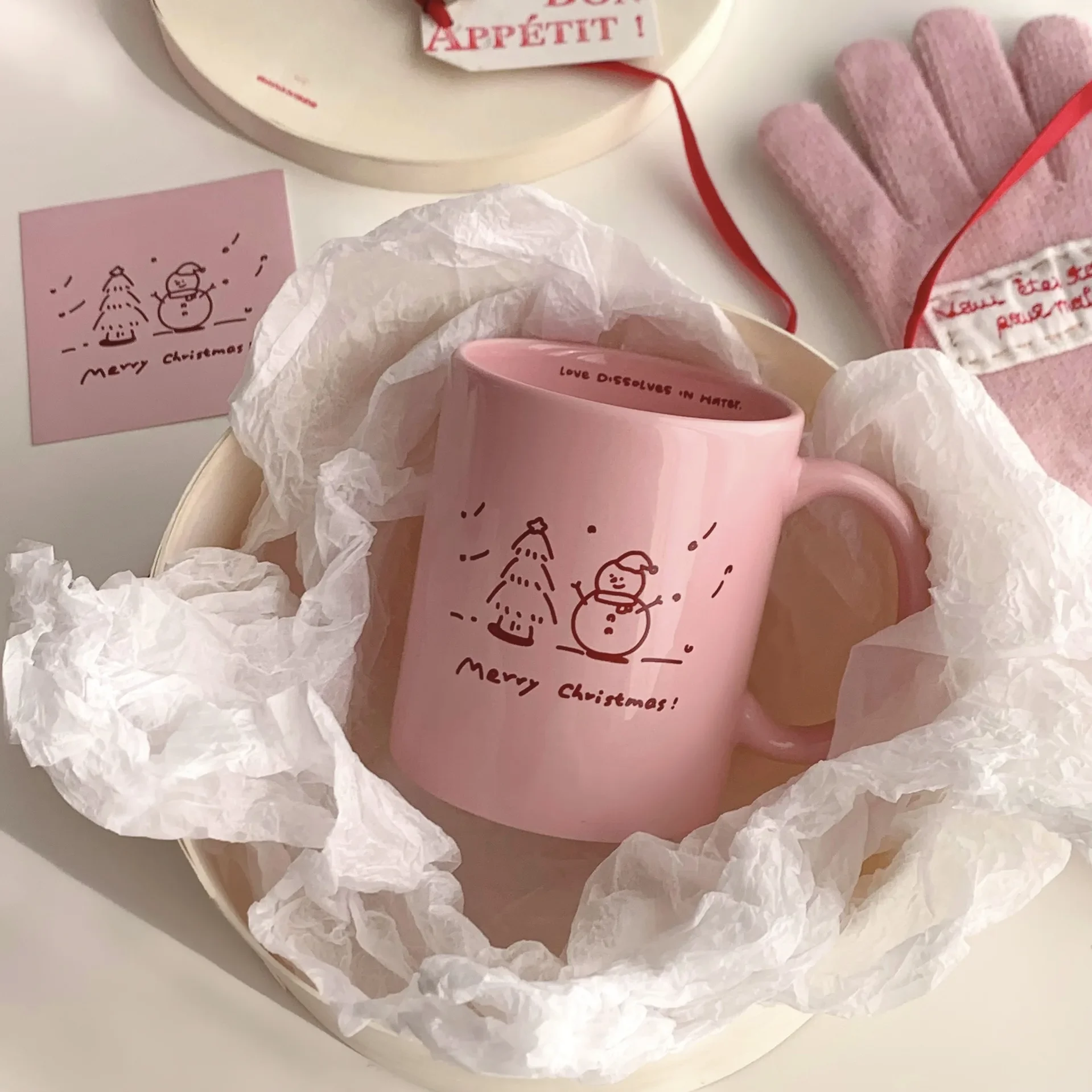 

Розовая Керамическая кофейная кружка с винтажным буквенным принтом, кружка для завтрака и молока, чашка для воды, кофейная чашка для латте, чашка для офиса, подарок для девушек