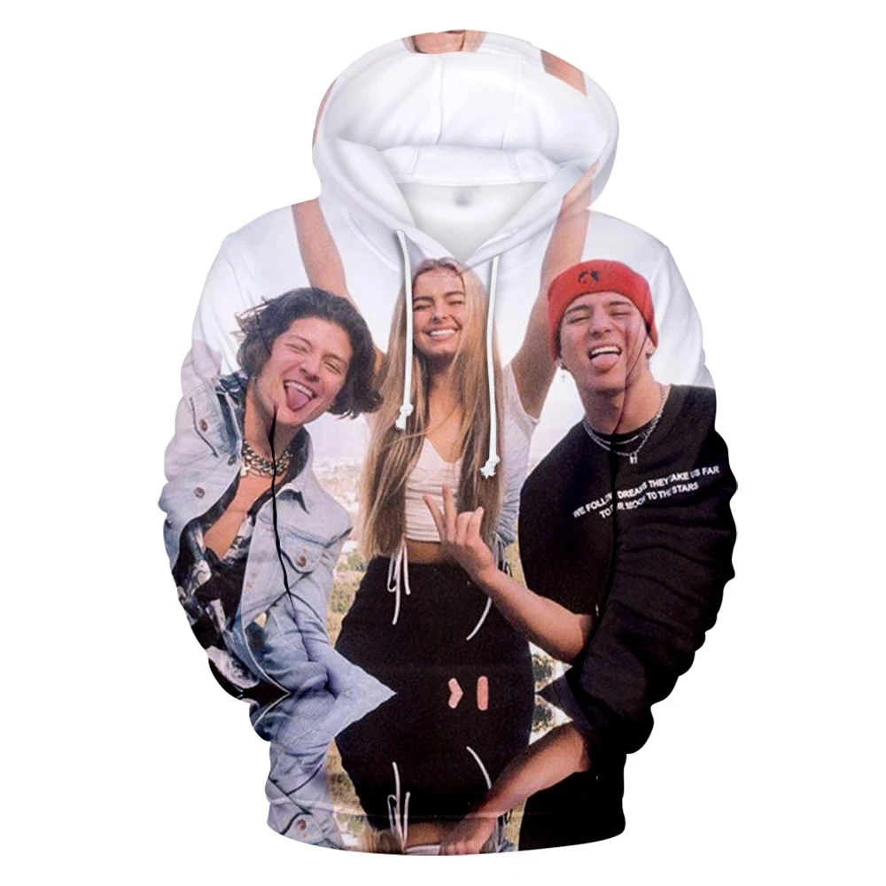 

3D Hoodies Charli Damelio Sweatshirts Men Women Internet Celebrity Addison Rae Tracksuit Street Pullover