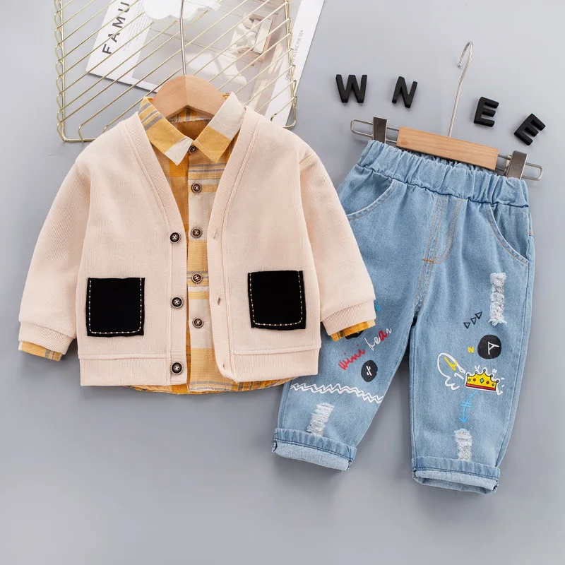 WNXX-Baby Clothes Toddler BOY Clothes-0-5 Years Old Autumn long-Sleeved Longs Suit Baby Printed Shirt THREE-Piece Suit
WNXX-Baby Clothes Toddler BOY Clothes-0-5 Years Old Autumn long-Sleeved Longs Suit Baby Printed Shirt THREE-Piece Suit