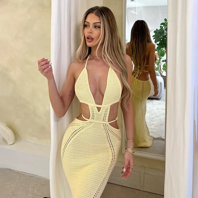 White Bodycon Slip Dresses Women Holiday Club Outfits Knit Dress Bandage Party Dresses Backless Sexy Dress Sleeveless Midi Dress
White Bodycon Slip Dresses Women Holiday Club Outfits Knit Dress Bandage Party Dresses Backless Sexy Dress Sleeveless Midi Dress