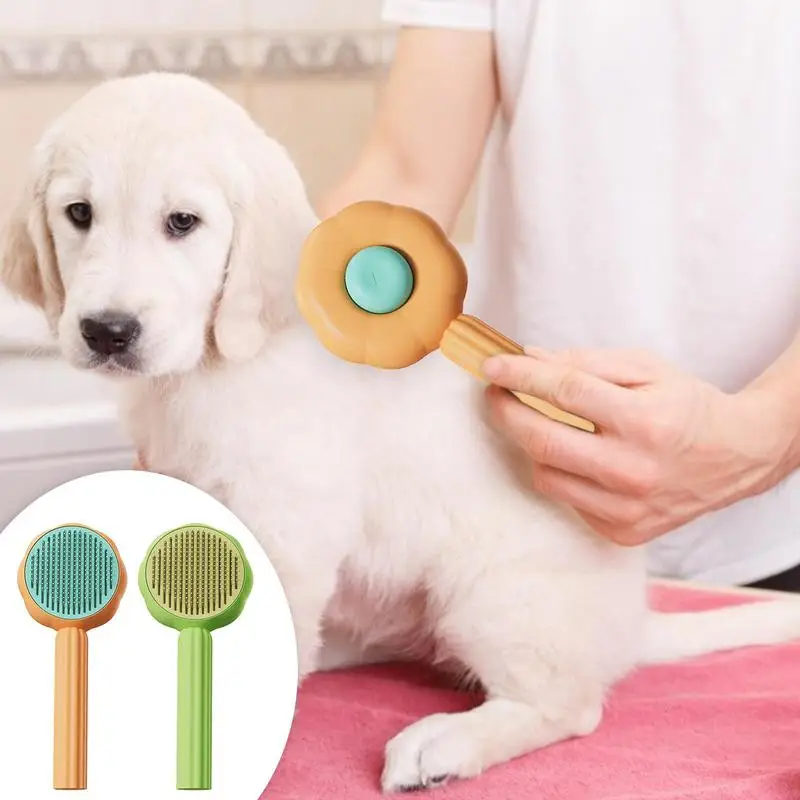 

Cat Grooming Brush Dog Self Cleaning Slicker Brush Cat Magic Comb Removes Undercoat Tangled Hair Massage Brush For Pets Supplies