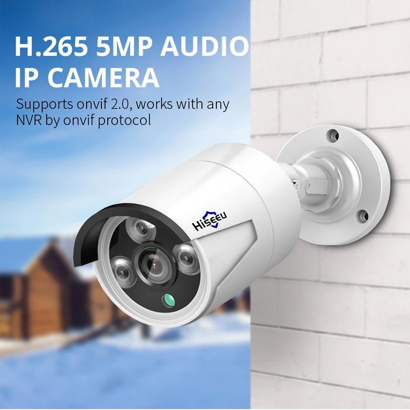 Hiseeu Security Wireless IP Camera for Wireless CCTV System 3MP/5MP 1080P WIFI Outdoor waterproof IP Camera View Eseecloud APP
Hiseeu Security Wireless IP Camera for Wireless CCTV System 3MP/5MP 1080P WIFI Outdoor waterproof IP Camera View Eseecloud APP