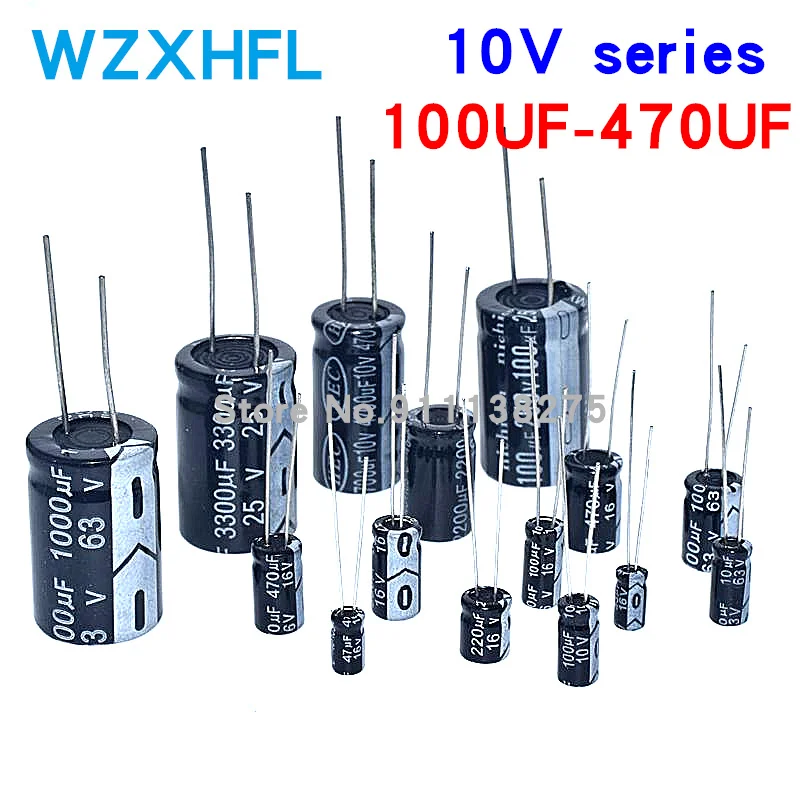 20pcs Aluminum Electrolytic Capacitor 10V 100UF 220UF 330UF 470UF 680UF 1000UF 1500UF 2200UF 330UF 4700UF
20pcs Aluminum Electrolytic Capacitor 10V 100UF 220UF 330UF 470UF 680UF 1000UF 1500UF 2200UF 330UF 4700UF