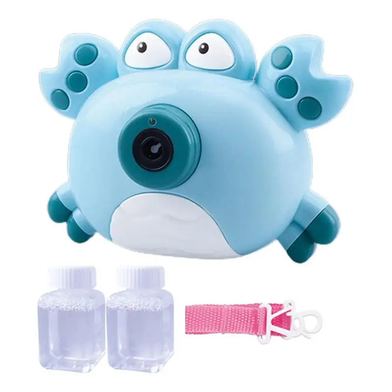 

Cute Crab Automatic Bubble Machine For Children Funny Music Bubble Launcher Bubble Blower For Kids Soap Bubble Maker Summer Toys