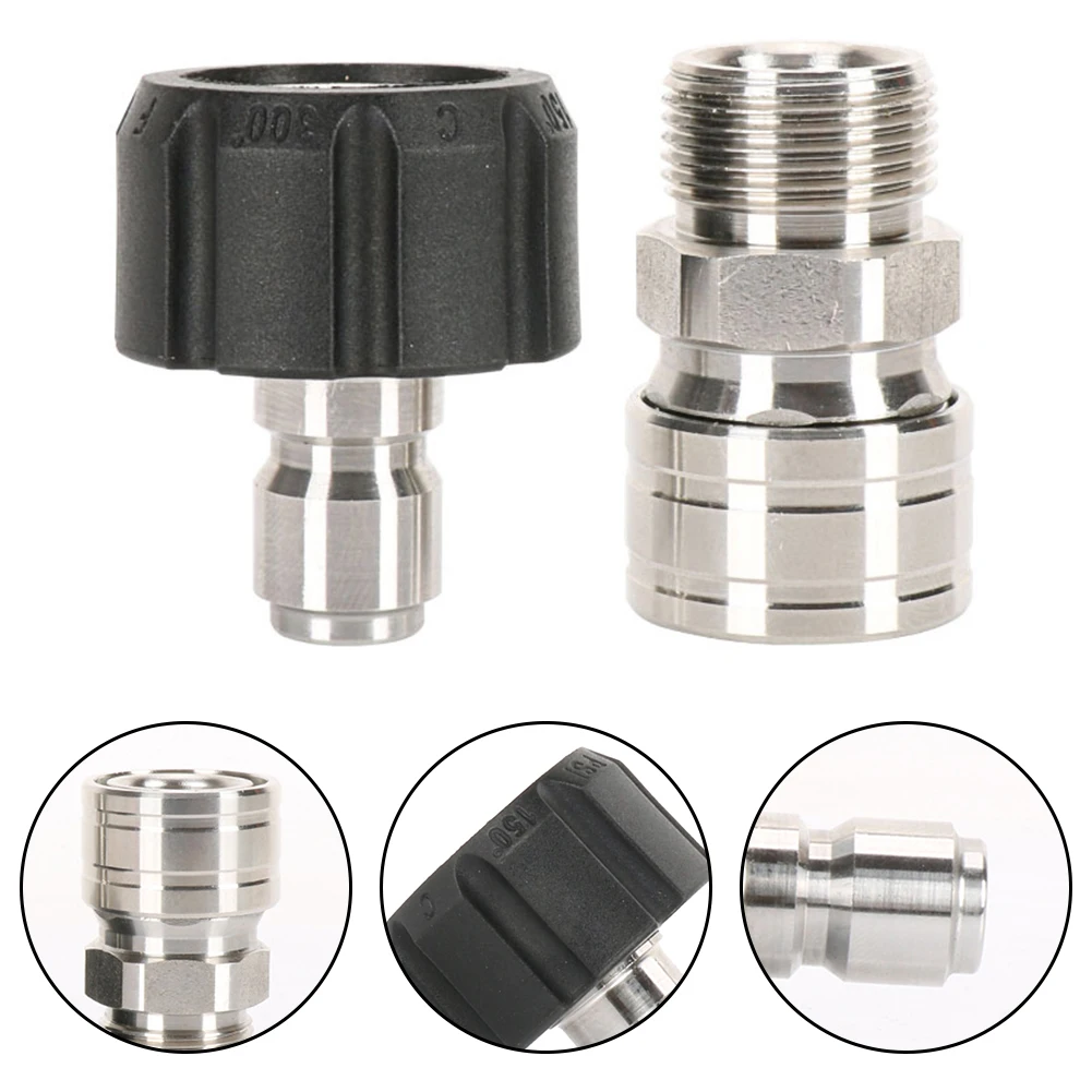 Pressure Washer Pipe Joint Set M22 Quick-plug Water Gun Adapter 3/8 Male Female High-pressure Pipe Quick Connector
Pressure Washer Pipe Joint Set M22 Quick-plug Water Gun Adapter 3/8 Male Female High-pressure Pipe Quick Connector