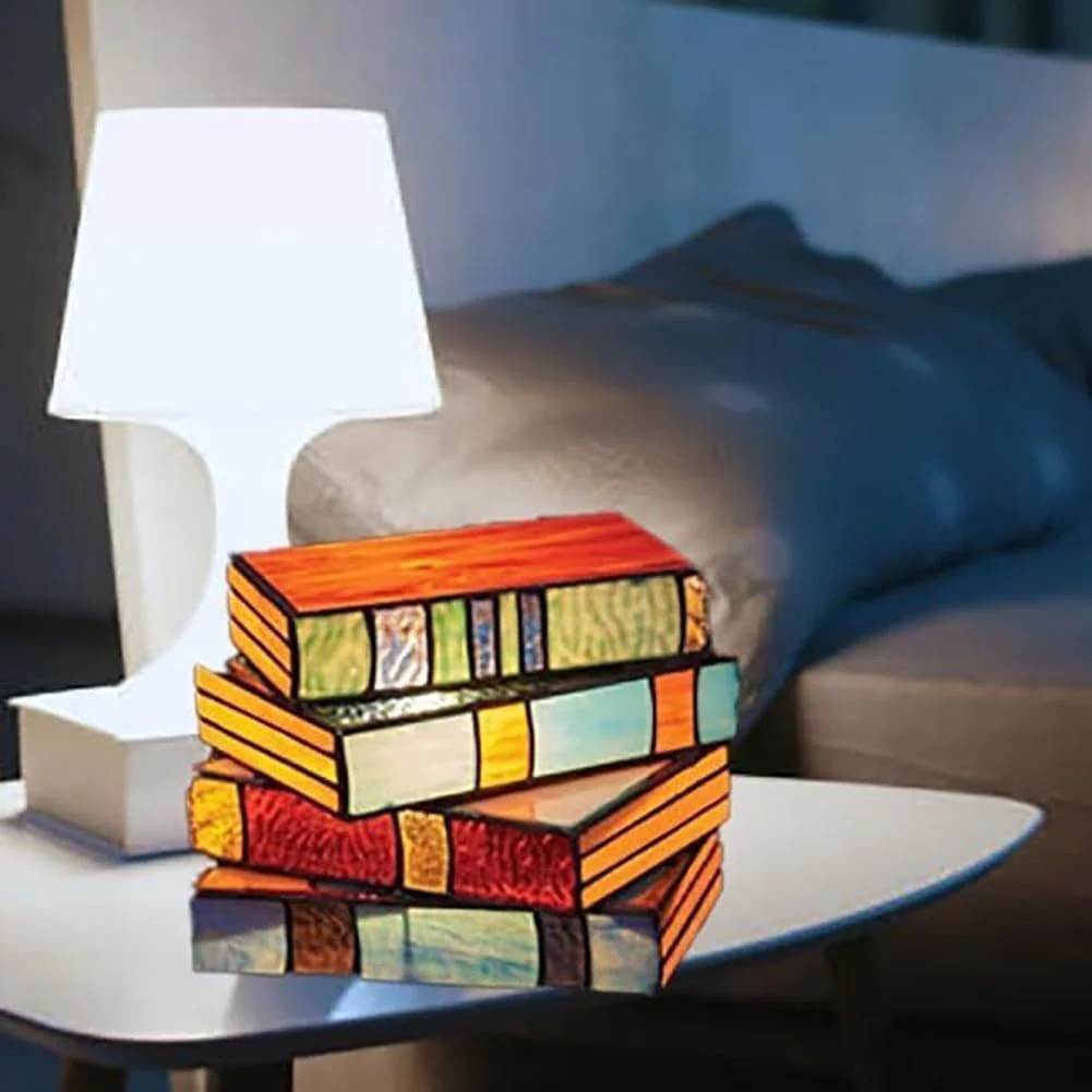 Decorative Table Lamp Battery Powered Creative Bedside Lamp Night Light Perfect Gift Colorful Stacked Book Lamps for Boys Girls
Decorative Table Lamp Battery Powered Creative Bedside Lamp Night Light Perfect Gift Colorful Stacked Book Lamps for Boys Girls