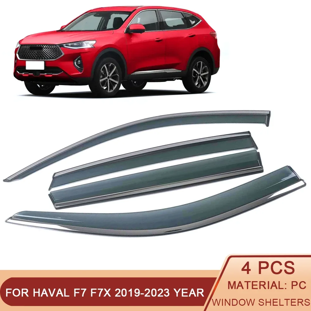 

For Haval F7/F7X 2019-2023 Car Window Sun Rain Shade Visor Shield Shelter Protector Cover Exterior Accessories