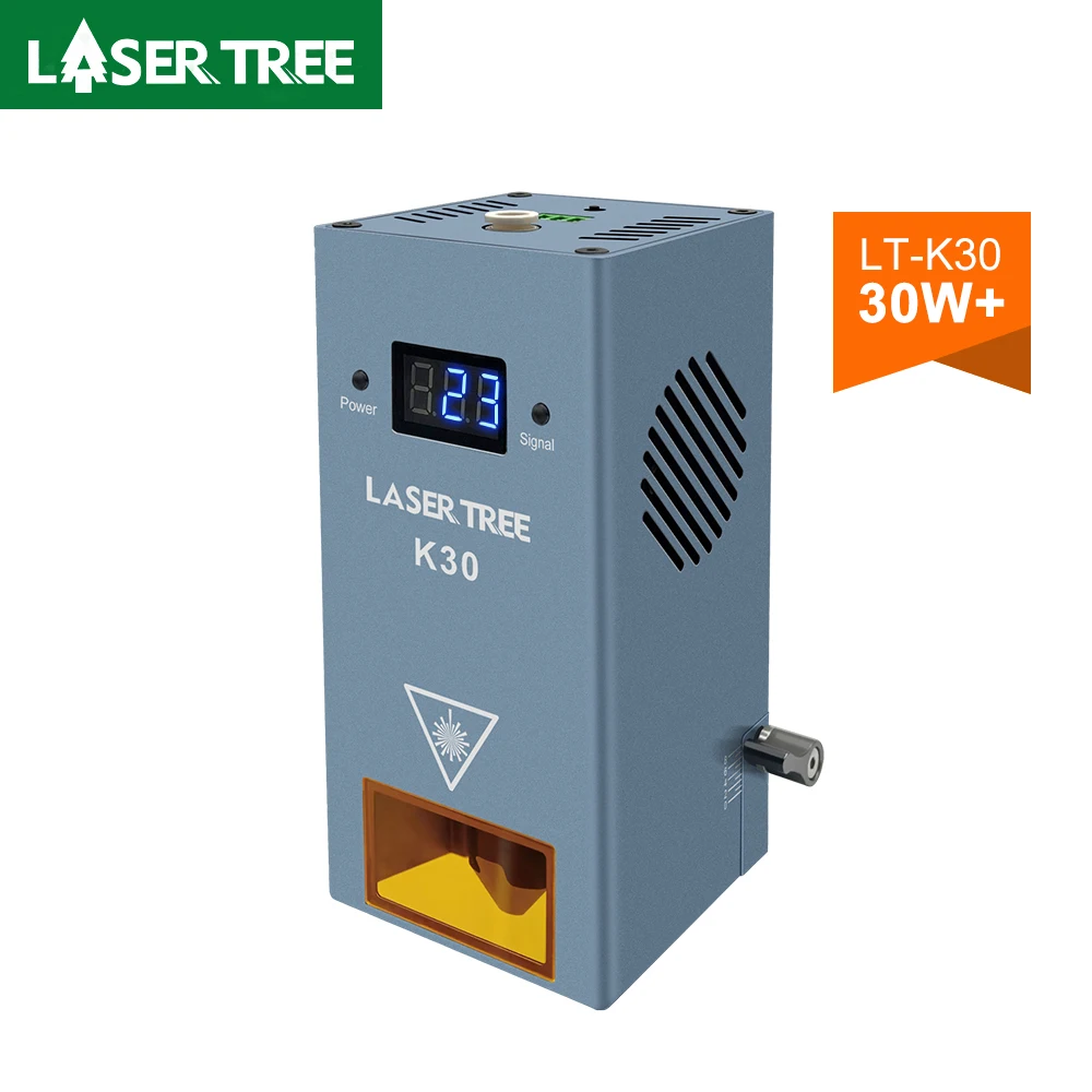 LASER TREE High Power K30 30W Optical Power Laser Module with Air Assist 450nm TTL Laser Head for Engraver Cutting Wood Tools
LASER TREE High Power K30 30W Optical Power Laser Module with Air Assist 450nm TTL Laser Head for Engraver Cutting Wood Tools
