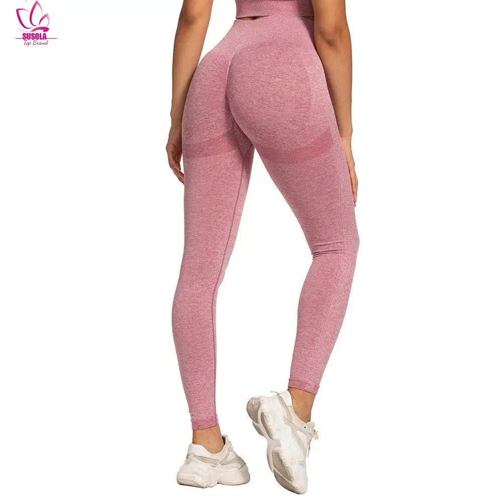 

SUSOLA Women High Waist Leggings For Fitness Ladies Sexy Bubble Butt Gym Sports Workout Leggings Push Up Fitness Female Leggins