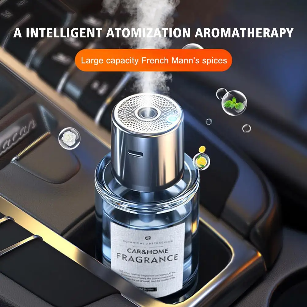 

Car Mounted Intelligent Fragrance Spray Perfume Essential Humidifier Portable Fragrance Car Diffuser Accessories Bedside Oi P5S9