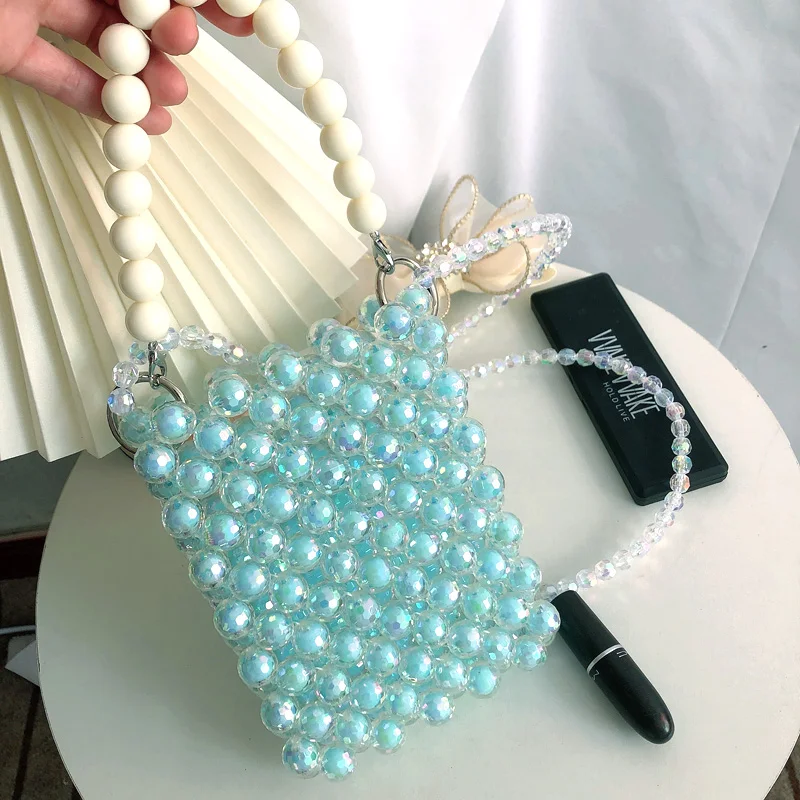 2023 Handmade Beaded Bags for Women Fashion Shiny Pearl Shoulder Messenger Cute Phone Handbag Tote Summer Designer Handle Clutch
2023 Handmade Beaded Bags for Women Fashion Shiny Pearl Shoulder Messenger Cute Phone Handbag Tote Summer Designer Handle Clutch