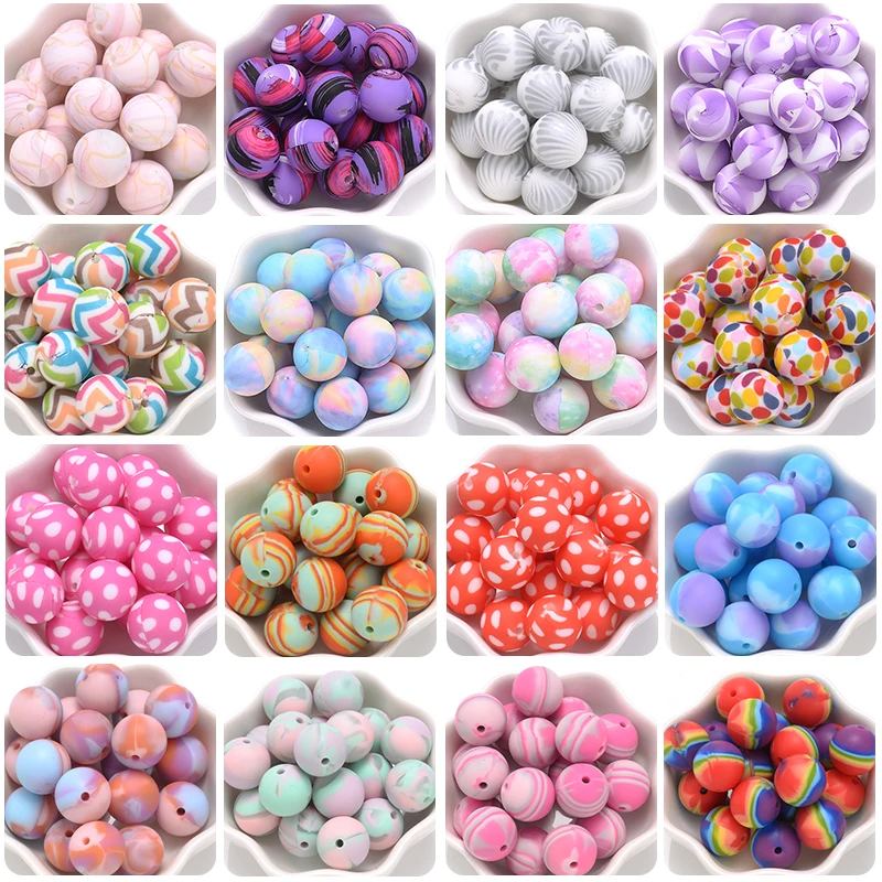 12/15/19mm Silicone Beads Round Teether Beads For Baby Pacifier Chain Bracelet DIY Jewelry Making 50/100/200/500Pcs Wholesale
12/15/19mm Silicone Beads Round Teether Beads For Baby Pacifier Chain Bracelet DIY Jewelry Making 50/100/200/500Pcs Wholesale