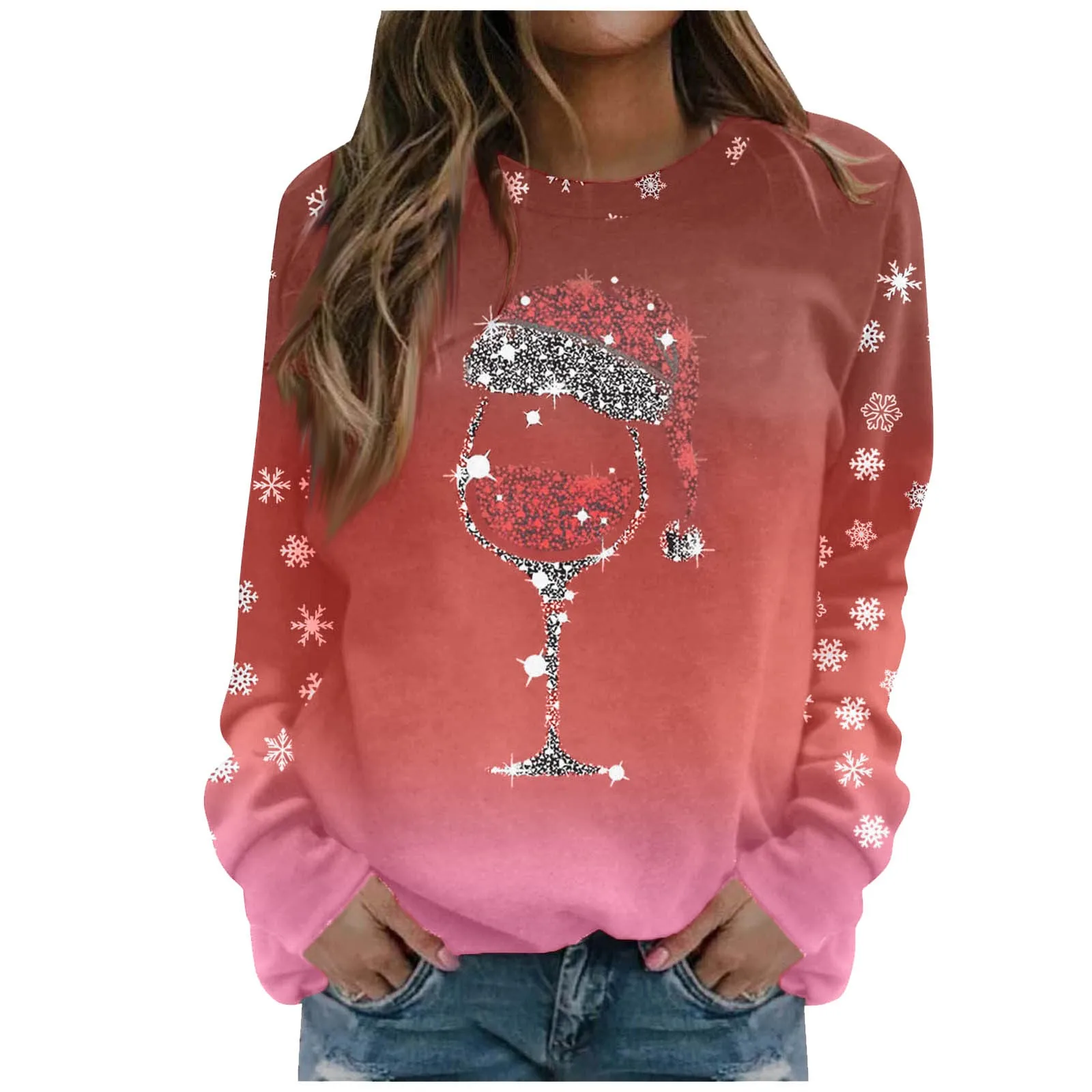 Woman'S Casual Fashion Christmas Print Long Sleeve O-Neck Pullover Top Ropa De Mujer одежда женская топ женский Top Mujer
Woman'S Casual Fashion Christmas Print Long Sleeve O-Neck Pullover Top Ropa De Mujer одежда женская топ женский Top Mujer