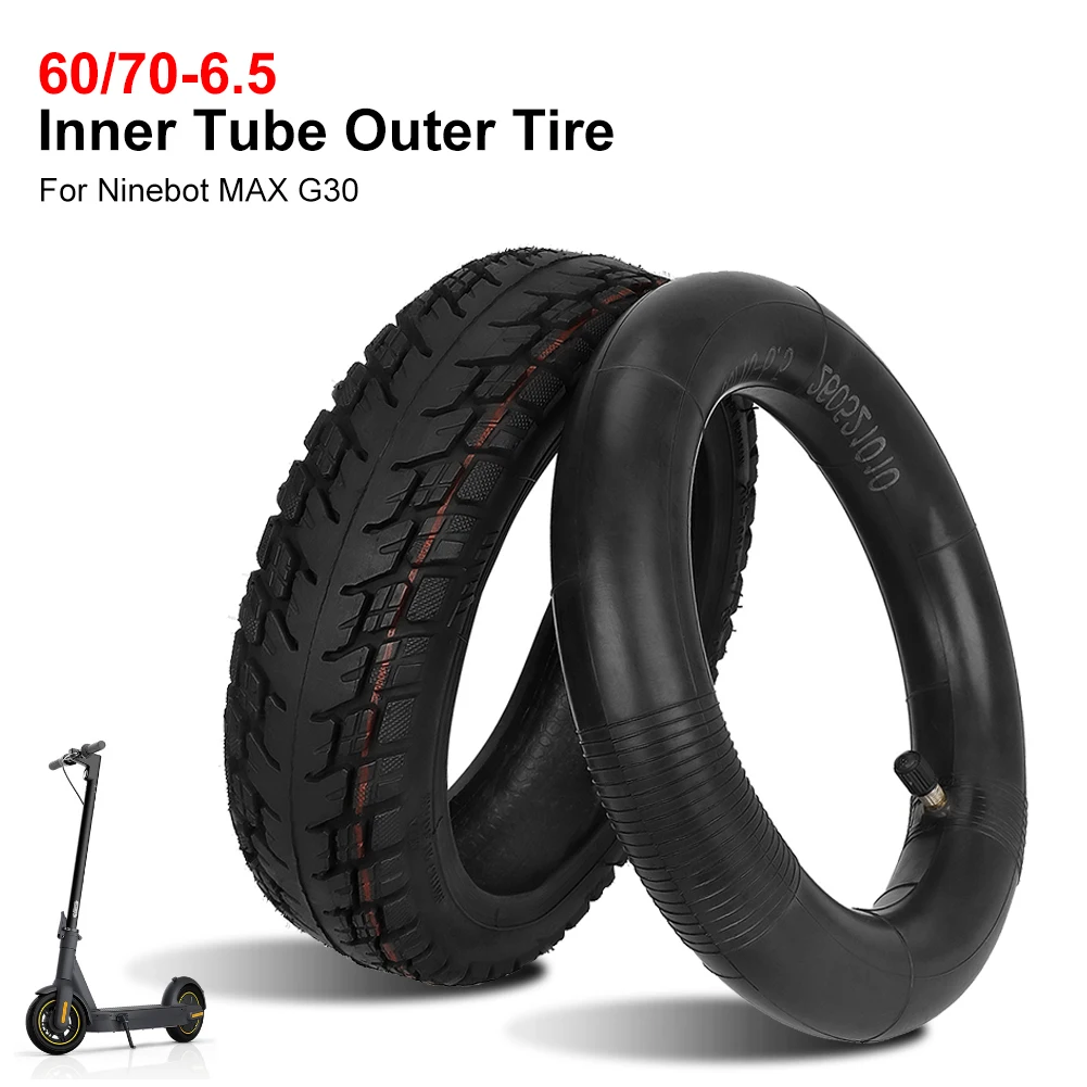 Tube Outer Tire Electric Scooter Inflatable Tire Replacement Rubber Front Rear Wheels 60/70-6.5 Inner for Ninebot MAX G30
Tube Outer Tire Electric Scooter Inflatable Tire Replacement Rubber Front Rear Wheels 60/70-6.5 Inner for Ninebot MAX G30