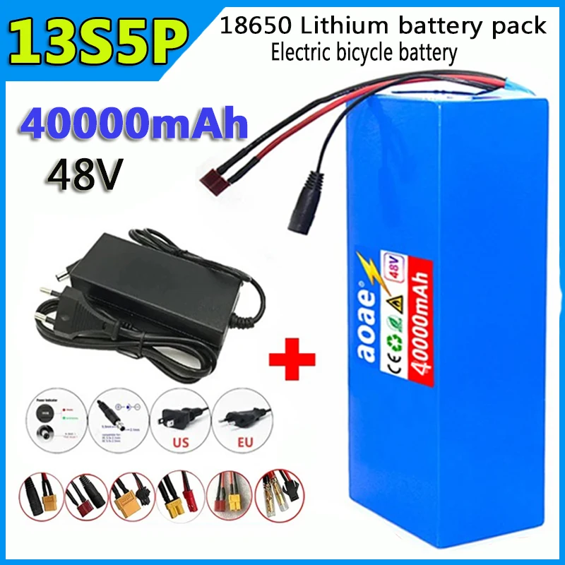 13S5P 48V 40000mAh Ebike Battery Customizable High Power 18650 Lithium-ion Battery Pack for Electric Tricycles Electric Bicycles
13S5P 48V 40000mAh Ebike Battery Customizable High Power 18650 Lithium-ion Battery Pack for Electric Tricycles Electric Bicycles