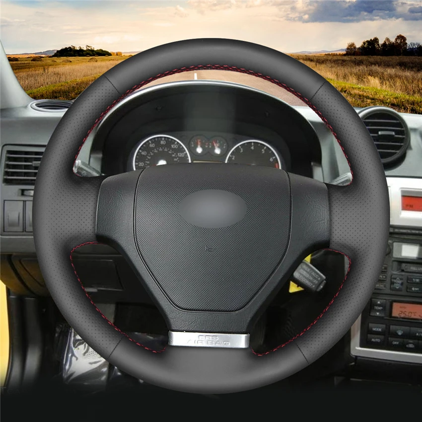 DIY Black Genuine Leather Car Steering Wheel Cover For Hyundai Coupe Tiburon 2002 2003 2004 2005 2006 2007 Car Accessories
DIY Black Genuine Leather Car Steering Wheel Cover For Hyundai Coupe Tiburon 2002 2003 2004 2005 2006 2007 Car Accessories
