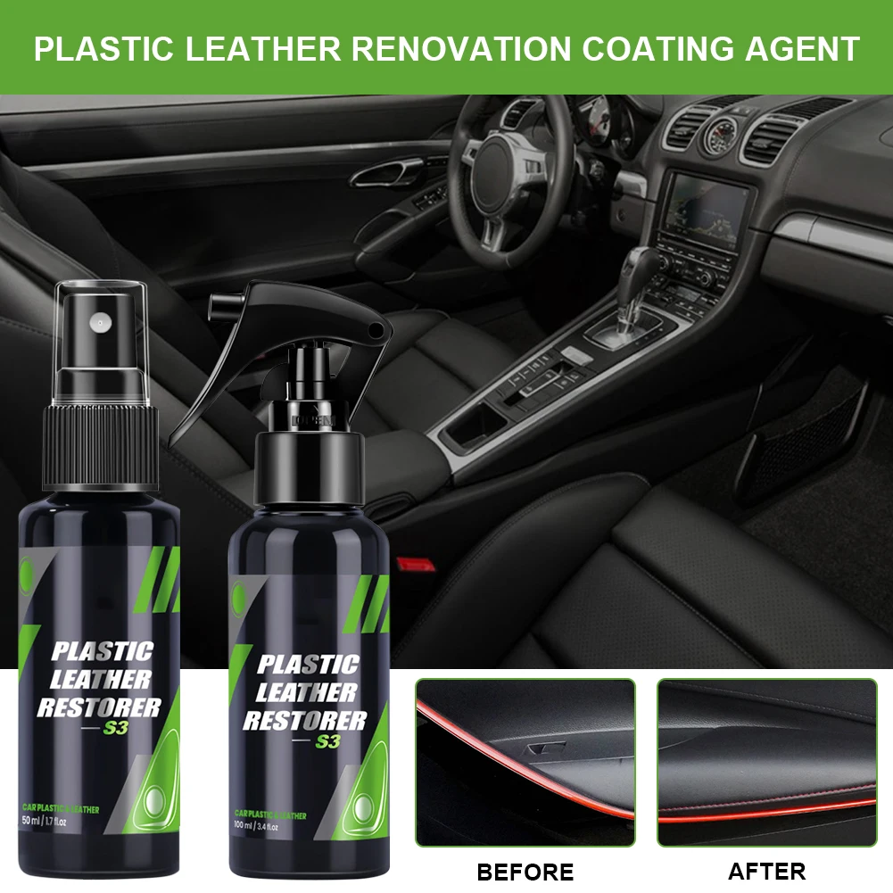 50ml/100ml Plastic Restore Agent Wax Retreading Agent Renewed Plastic Restore Car Paint Car Refurbishing Agent Spray Accessories
50ml/100ml Plastic Restore Agent Wax Retreading Agent Renewed Plastic Restore Car Paint Car Refurbishing Agent Spray Accessories
