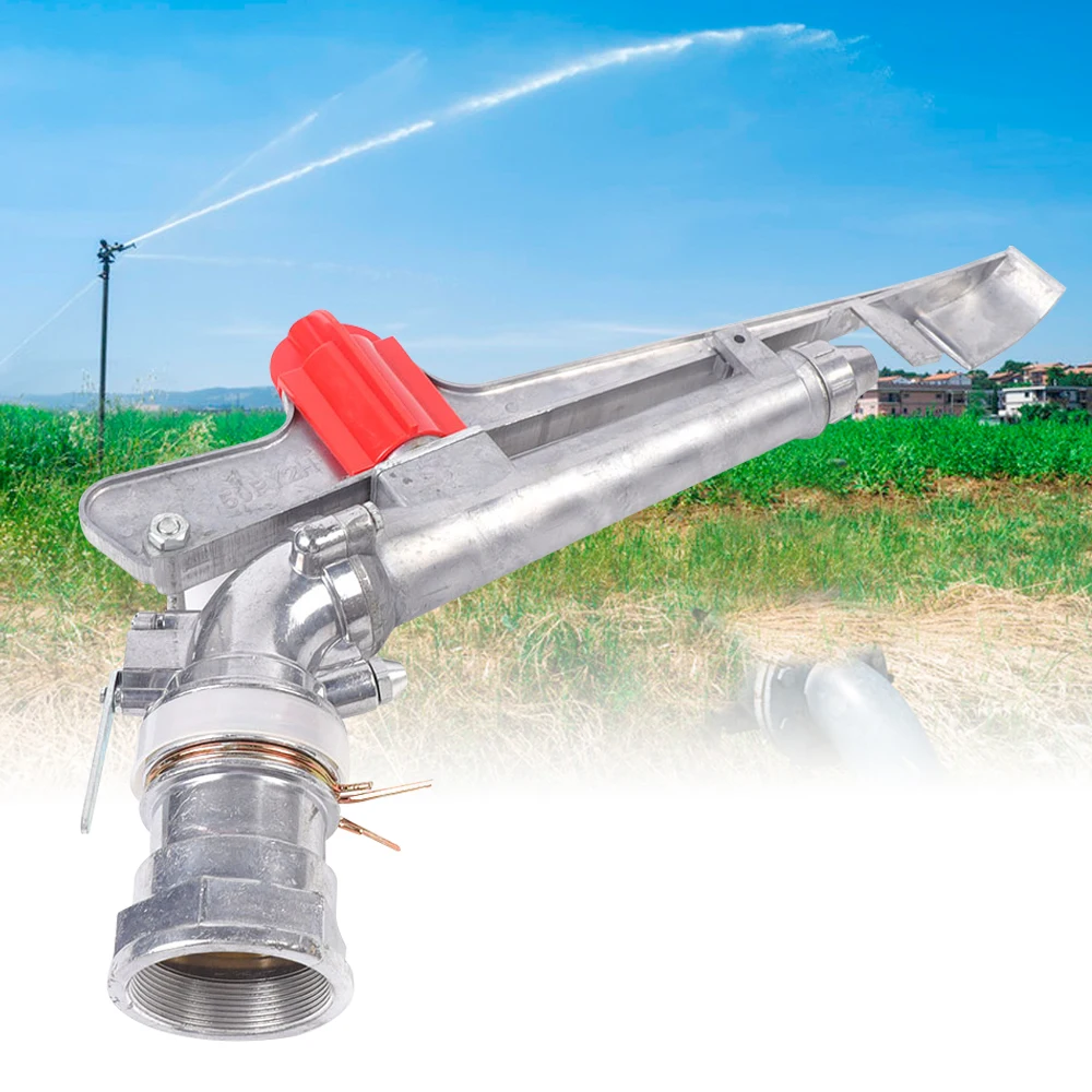 

1.5" Zinc Alloy nozzle Irrigation Sprinkler Gun Water System 360 Degrees Adjustable Rain Spray Gun field Sprinklers