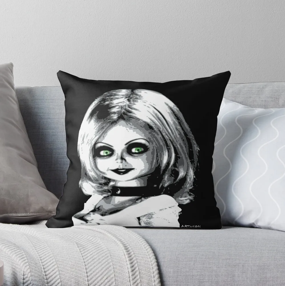 

Bride of Chucky Throw Pillow Decorative Cushions For Living Room Cushion Cover Set Sitting Cushion Christmas Pillow Cases