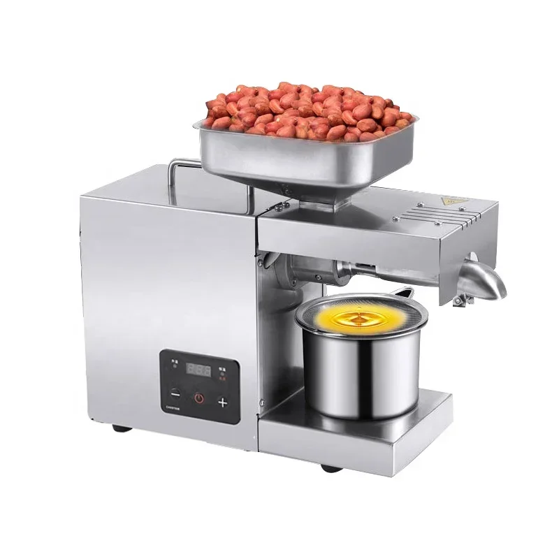 Бытовой спиральный Автоматический Масляный Пресс с цифровым дисплеем, можно нажать оливковое и ореховое масло
Бытовой спиральный Автоматический Масляный Пресс с цифровым дисплеем, можно нажать оливковое и ореховое масло