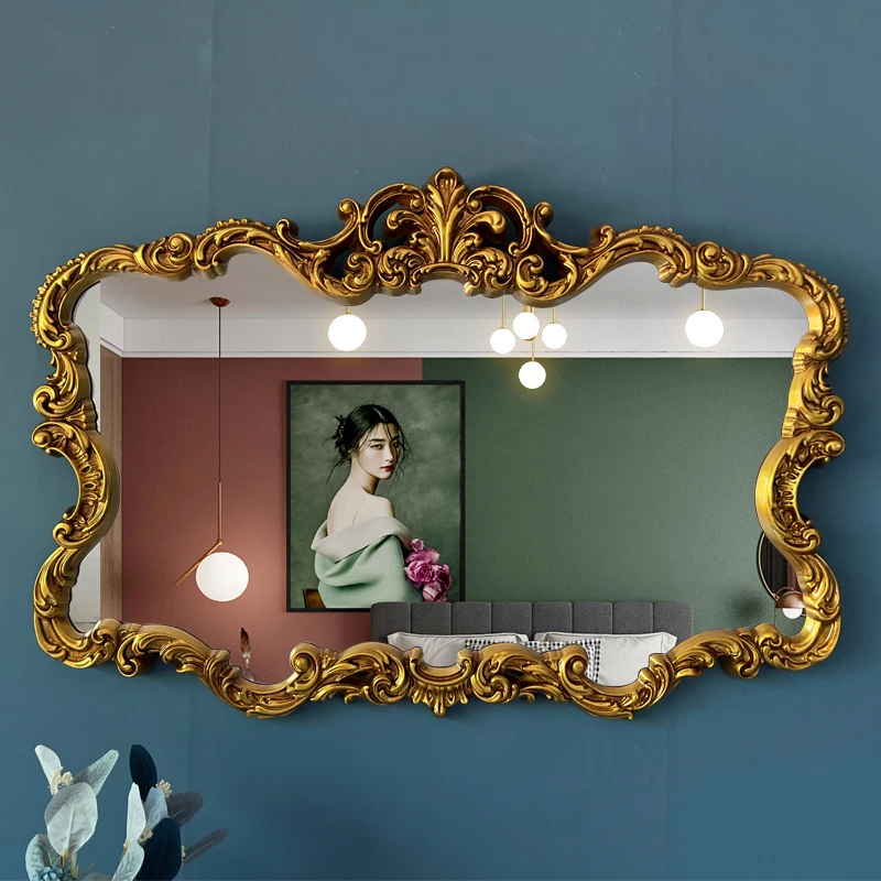 Nordic Hanging Wall Mirrors Vanity Elegant Bathroom Toilet Decorative Mirrors Baroque Luxury Espejo Adhesivo Pared Decorations
Nordic Hanging Wall Mirrors Vanity Elegant Bathroom Toilet Decorative Mirrors Baroque Luxury Espejo Adhesivo Pared Decorations