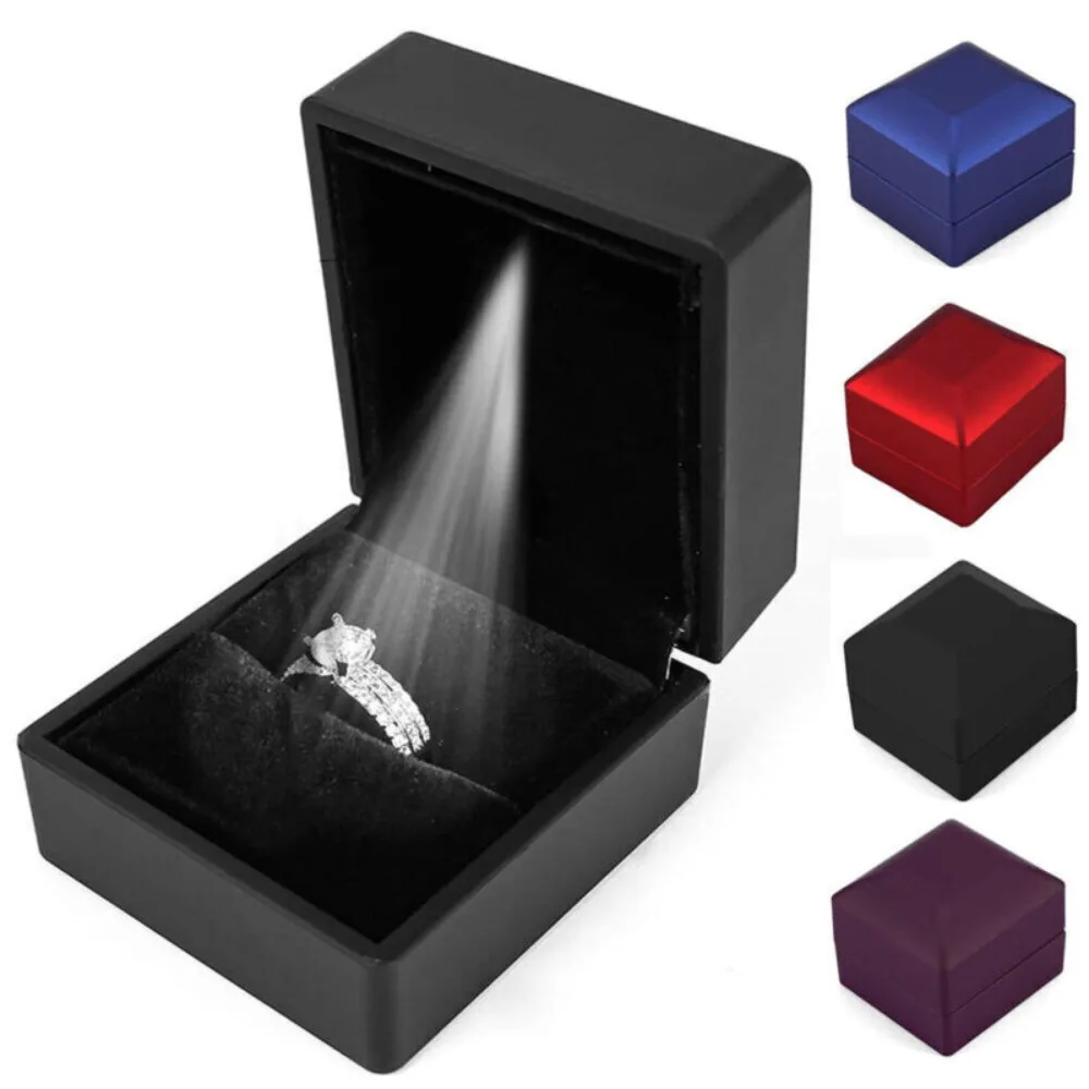 Wedding Rings Case with Light Earring Necklace Gifts Box LED Ring Earrings Box Jewellery Case Jewelry Box
Wedding Rings Case with Light Earring Necklace Gifts Box LED Ring Earrings Box Jewellery Case Jewelry Box
