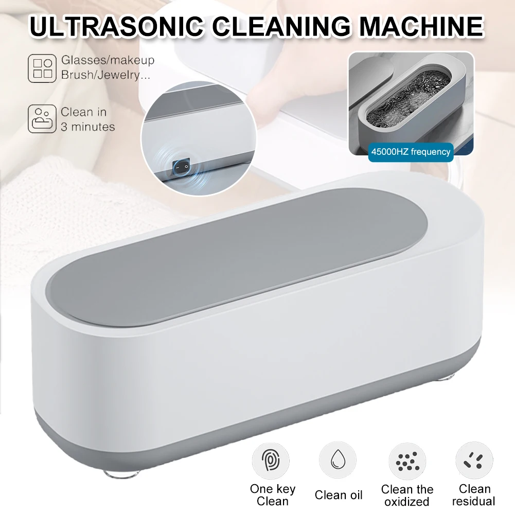 Ultrasonic Cleaning Machine 45000Hz High Frequency Vibration Wash Cleaner Washing Jewelry Glasses Watch Washing Small Ring Clean
Ultrasonic Cleaning Machine 45000Hz High Frequency Vibration Wash Cleaner Washing Jewelry Glasses Watch Washing Small Ring Clean