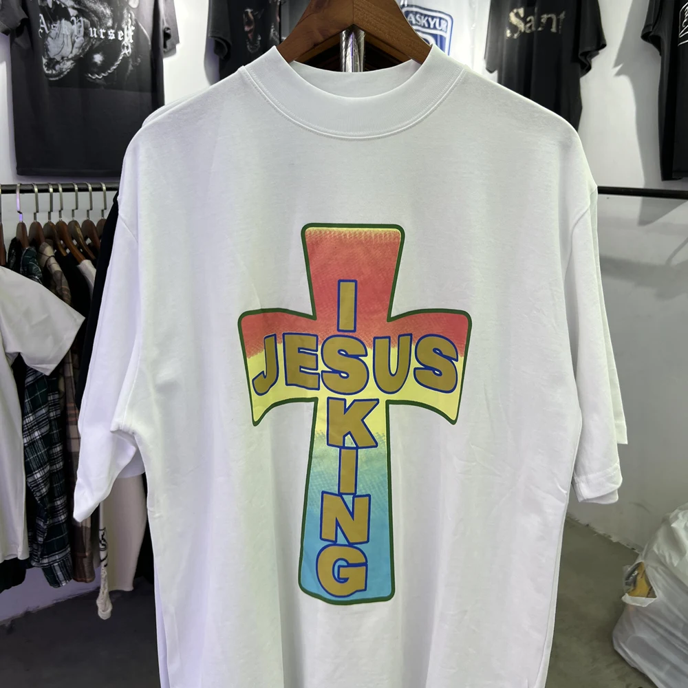 2023ss Streetwear Fashion Kanye West Jesus is King Cross Oversizd Loose Tee Tops T shirt for Men
2023ss Streetwear Fashion Kanye West Jesus is King Cross Oversizd Loose Tee Tops T shirt for Men