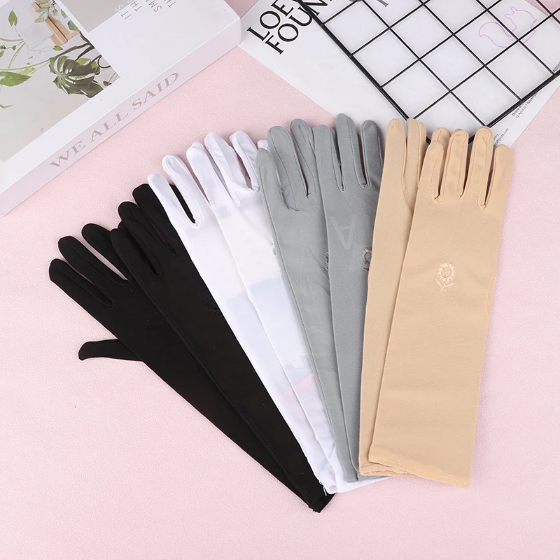1Pair Mittens Sunscreen Driving Gloves Stretch Women Anti UV Mid-long Breathable Glove For Spring Summer Thin Gloves
1Pair Mittens Sunscreen Driving Gloves Stretch Women Anti UV Mid-long Breathable Glove For Spring Summer Thin Gloves