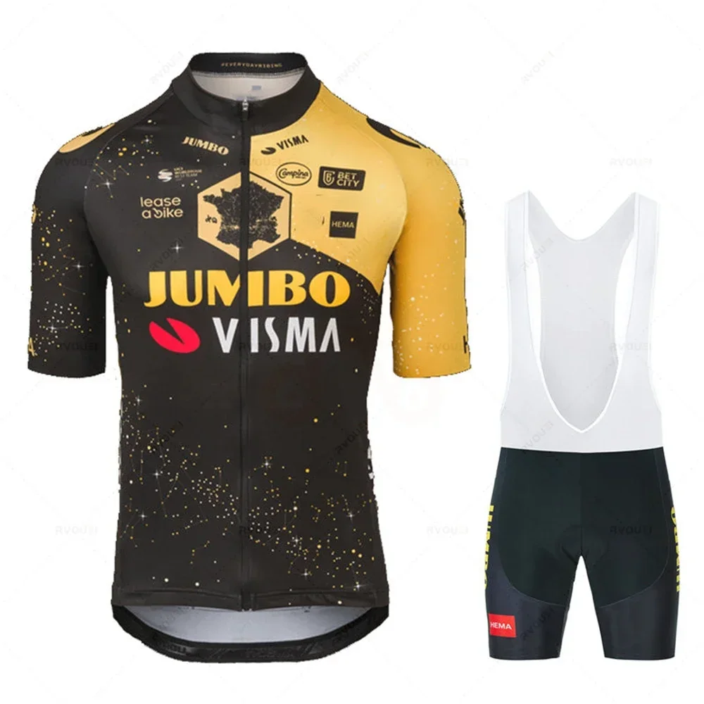Комплект одежды для велоспорта JUMBO VISMA, Мужская одежда для велоспорта, рубашка для шоссейного велосипеда, комплект велосипедных шорт, одежда для горного велосипеда, 2024
Комплект одежды для велоспорта JUMBO VISMA, Мужская одежда для велоспорта, рубашка для шоссейного велосипеда, комплект велосипедных шорт, одежда для горного велосипеда, 2024