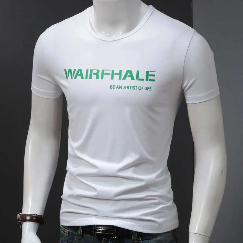 Slim Summer Men's Fit White T Shirt Fashion Casual Letter Print Cotton Short Sleeve T-Shirts
Slim Summer Men's Fit White T Shirt Fashion Casual Letter Print Cotton Short Sleeve T-Shirts