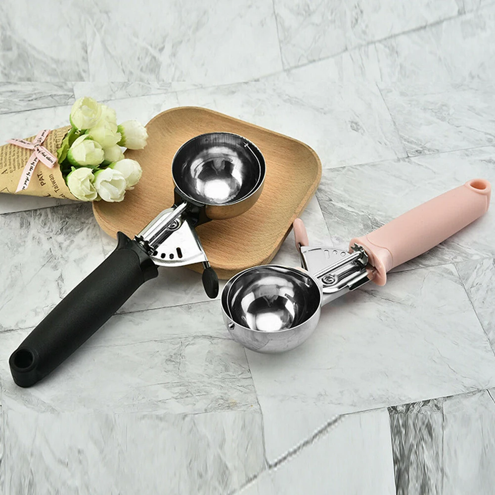 1Pcs Premium Ice Cream Scoop Kitchen Tools Stainless Steel Ice Cream Spoon Metal Icecream Scoop Melon Fruit Baller
1Pcs Premium Ice Cream Scoop Kitchen Tools Stainless Steel Ice Cream Spoon Metal Icecream Scoop Melon Fruit Baller