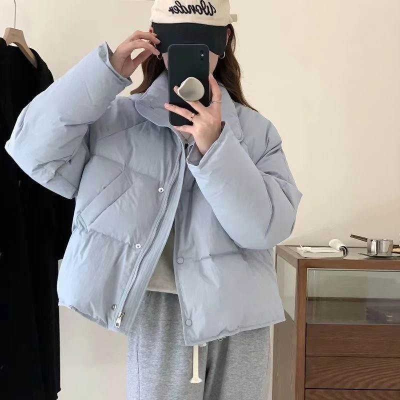 2023 New Winter Lapel Thickening Blue down Jacket Women's Short High Quality Coat
2023 New Winter Lapel Thickening Blue down Jacket Women's Short High Quality Coat