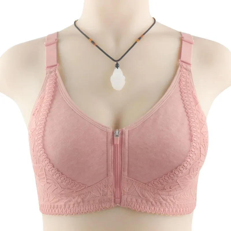 Middle-aged And Elderly Large Size Front Zipper No Breasted Thin Underwire Bra With Large Chest And Small Bra
Middle-aged And Elderly Large Size Front Zipper No Breasted Thin Underwire Bra With Large Chest And Small Bra