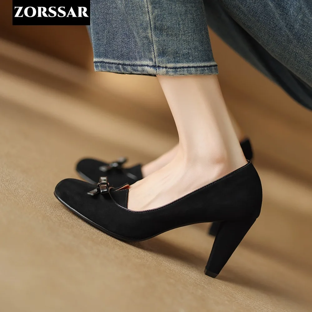 New Woman Suede Pumps Black Brown High Heels Female Pointed Toe Office Shoes Spike Heels Shoes Party Women Heels Female Shoes 
New Woman Suede Pumps Black Brown High Heels Female Pointed Toe Office Shoes Spike Heels Shoes Party Women Heels Female Shoes