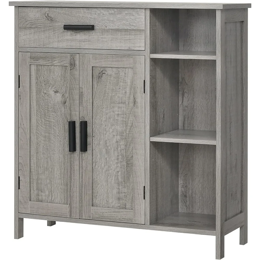 

Kitchen Pantry Cabinet, Freestanding Storage Cabinets Organizer with Doors and Shelves, Kitchen Cabinet