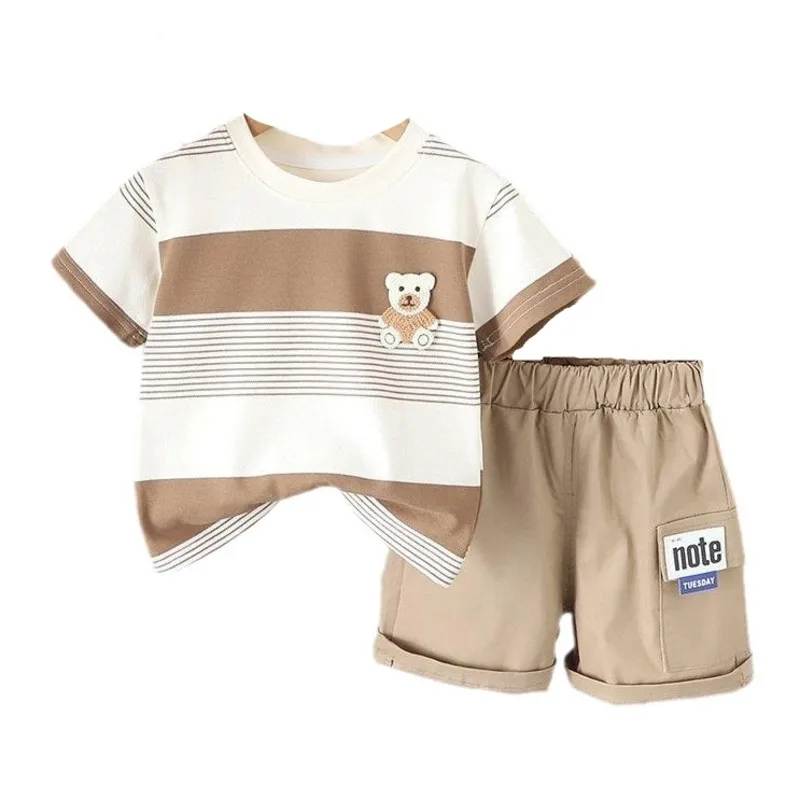 New Summer Baby Girls Clothes Suit Children Boys Casual Striped T-Shirt Shorts 2Pcs/Sets Toddler Costume Infant Kids Tracksuits
New Summer Baby Girls Clothes Suit Children Boys Casual Striped T-Shirt Shorts 2Pcs/Sets Toddler Costume Infant Kids Tracksuits