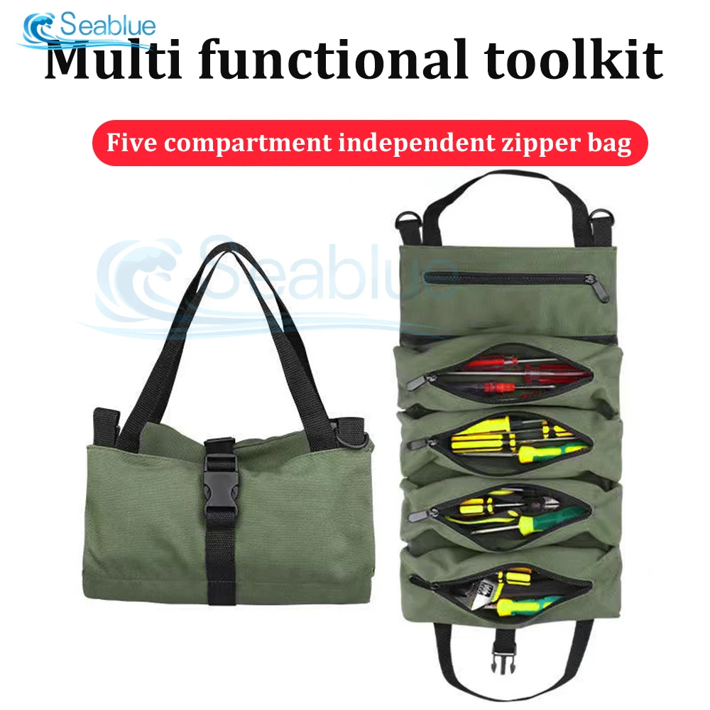 Multi-Purpose Hardware Tool Bag Professional Multi-Pocket Rolled Portable Storage Bag Rolled Waterproof Storage Bag
Multi-Purpose Hardware Tool Bag Professional Multi-Pocket Rolled Portable Storage Bag Rolled Waterproof Storage Bag