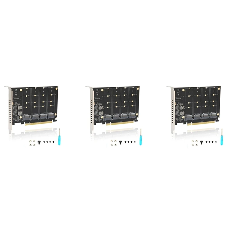 3X4 порта M.2 Nvme SSD к PCIE X16M Key жесткий диск, конвертер, Расширительная карта, 4X32 Гбит/с скорость передачи (PH44)
3X4 порта M.2 Nvme SSD к PCIE X16M Key жесткий диск, конвертер, Расширительная карта, 4X32 Гбит/с скорость передачи (PH44)