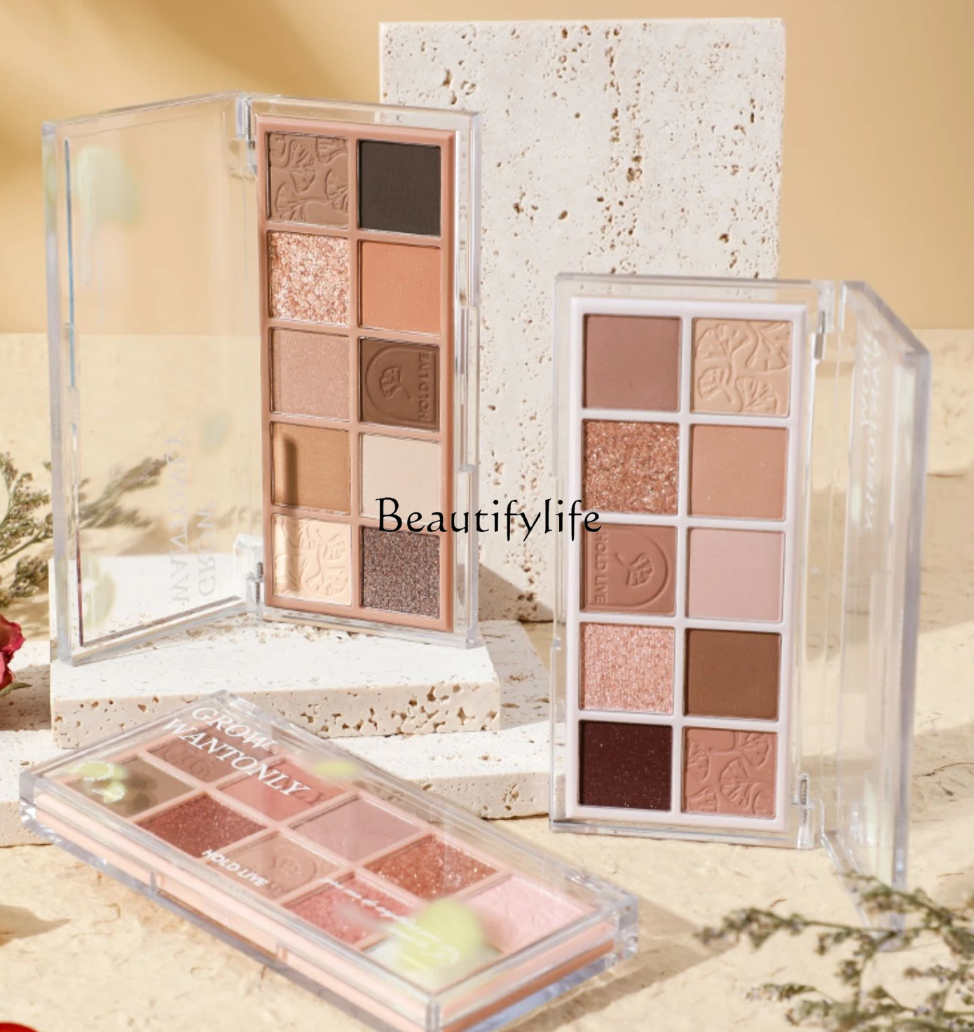 

Eye Shadow Plate Earth Color Highlight Repair Blush Autumn and Winter Shimmer Matte