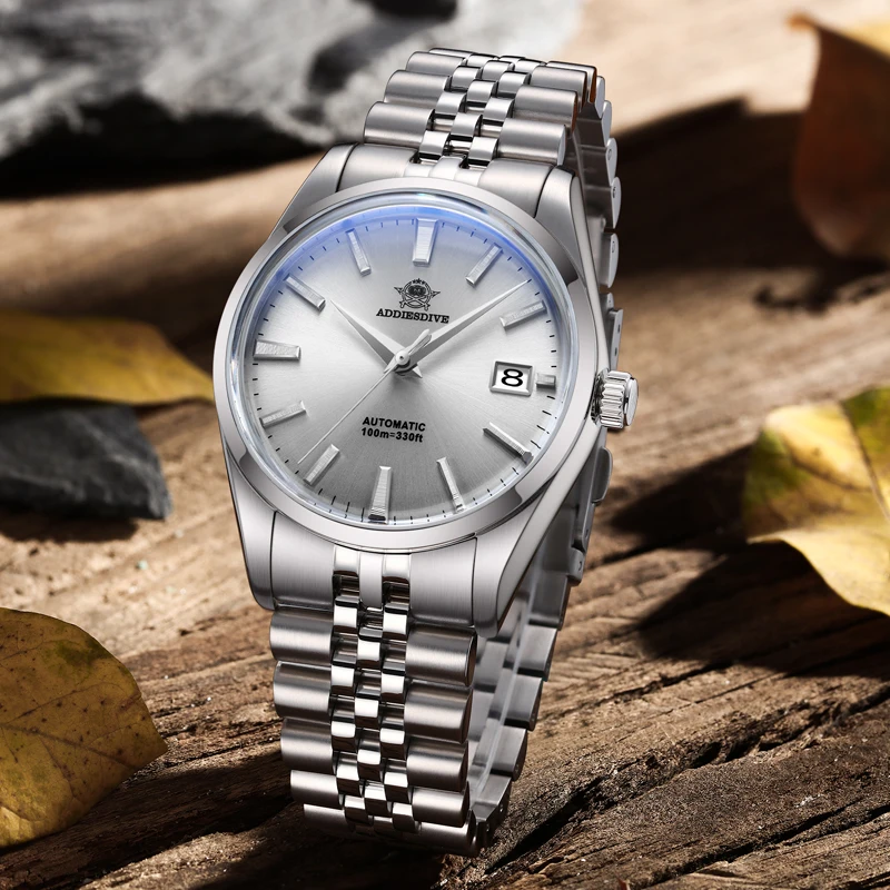 ADDIESDIVE New NH35 Men Mechanical Wristwatch 10Bar Waterproof Automatic Watch Bubble Mirror Sports Analog Diving Watch for Men
ADDIESDIVE New NH35 Men Mechanical Wristwatch 10Bar Waterproof Automatic Watch Bubble Mirror Sports Analog Diving Watch for Men