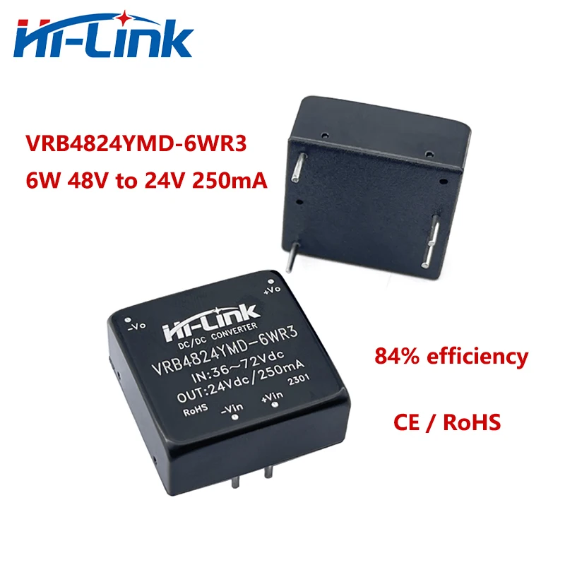 Free Shipping Small Size 10pcs/lot New Model VRB4824YMD-6WR3 6W 48V to 24V 250mA DC DC Converter Power Supply Intelligent Module
Free Shipping Small Size 10pcs/lot New Model VRB4824YMD-6WR3 6W 48V to 24V 250mA DC DC Converter Power Supply Intelligent Module