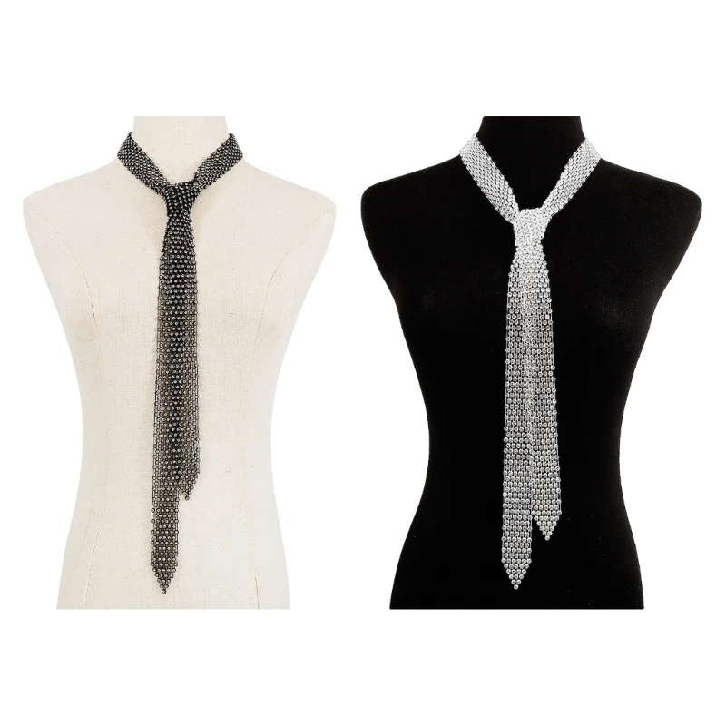 European American Novel Fashion Collar Tie Exaggerated Rhinestones Temperament Necklace Modern City Trend Necklace
European American Novel Fashion Collar Tie Exaggerated Rhinestones Temperament Necklace Modern City Trend Necklace