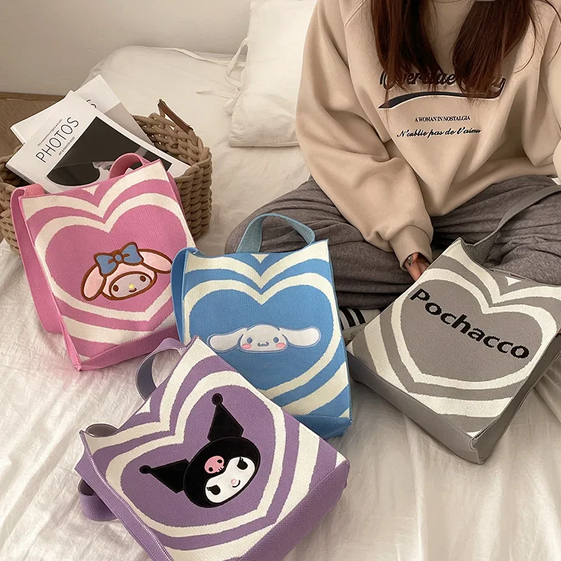 Sanrio Authentic New Knitted Shoulder Bag Cute Cartoon Girl Student Handbag Children Gift
Sanrio Authentic New Knitted Shoulder Bag Cute Cartoon Girl Student Handbag Children Gift