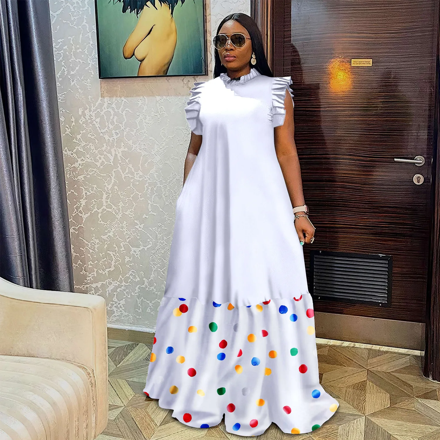 African Dresses for Women Plus Size Lady Africa Clothes Dashiki Ankara Outfits Gown Kaftan Muslim Print Party Long Maxi Dress 
African Dresses for Women Plus Size Lady Africa Clothes Dashiki Ankara Outfits Gown Kaftan Muslim Print Party Long Maxi Dress